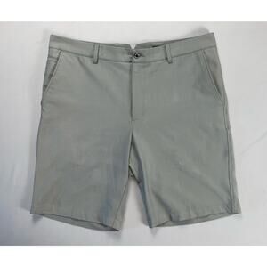Dunning Flat Front Everbest Microfiber Chino Golf Shorts. Gray, Men's 36. EUC!
